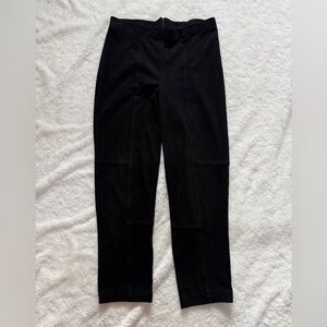 Joseph Ribkoff Black Stretch Suede Dress Top